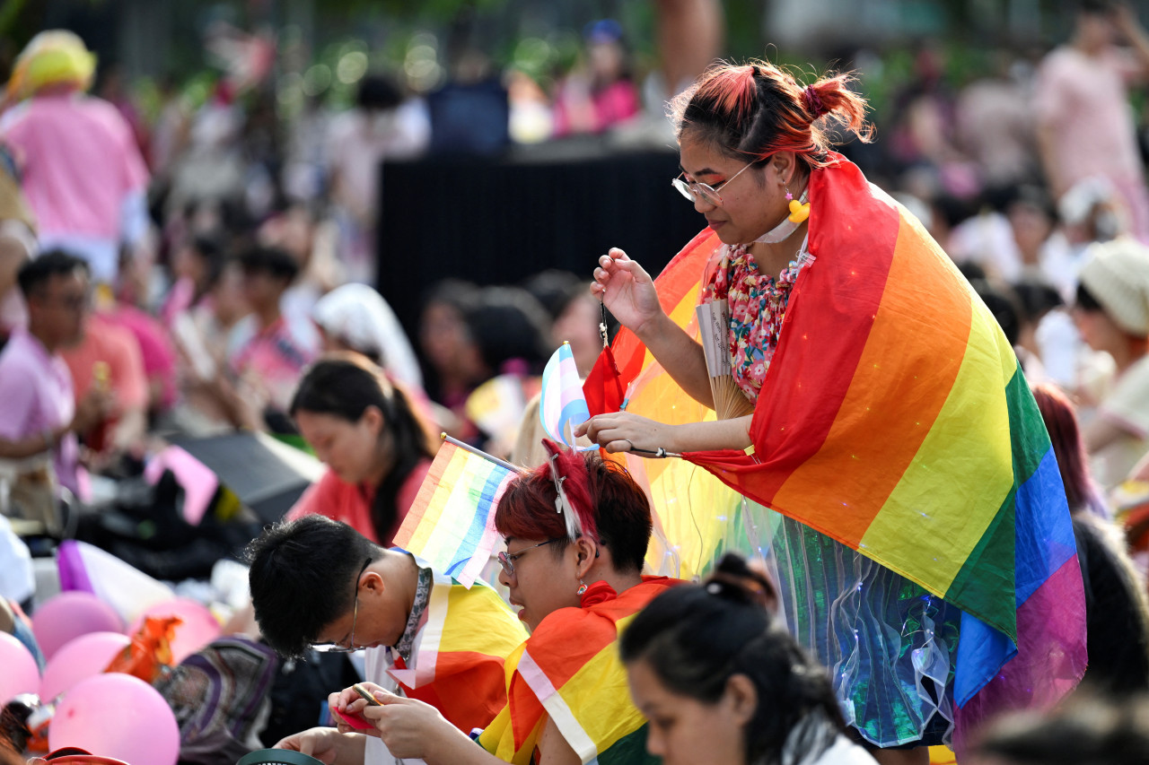 Marcha del Orgullo en Singapur. Foto: Reuters.