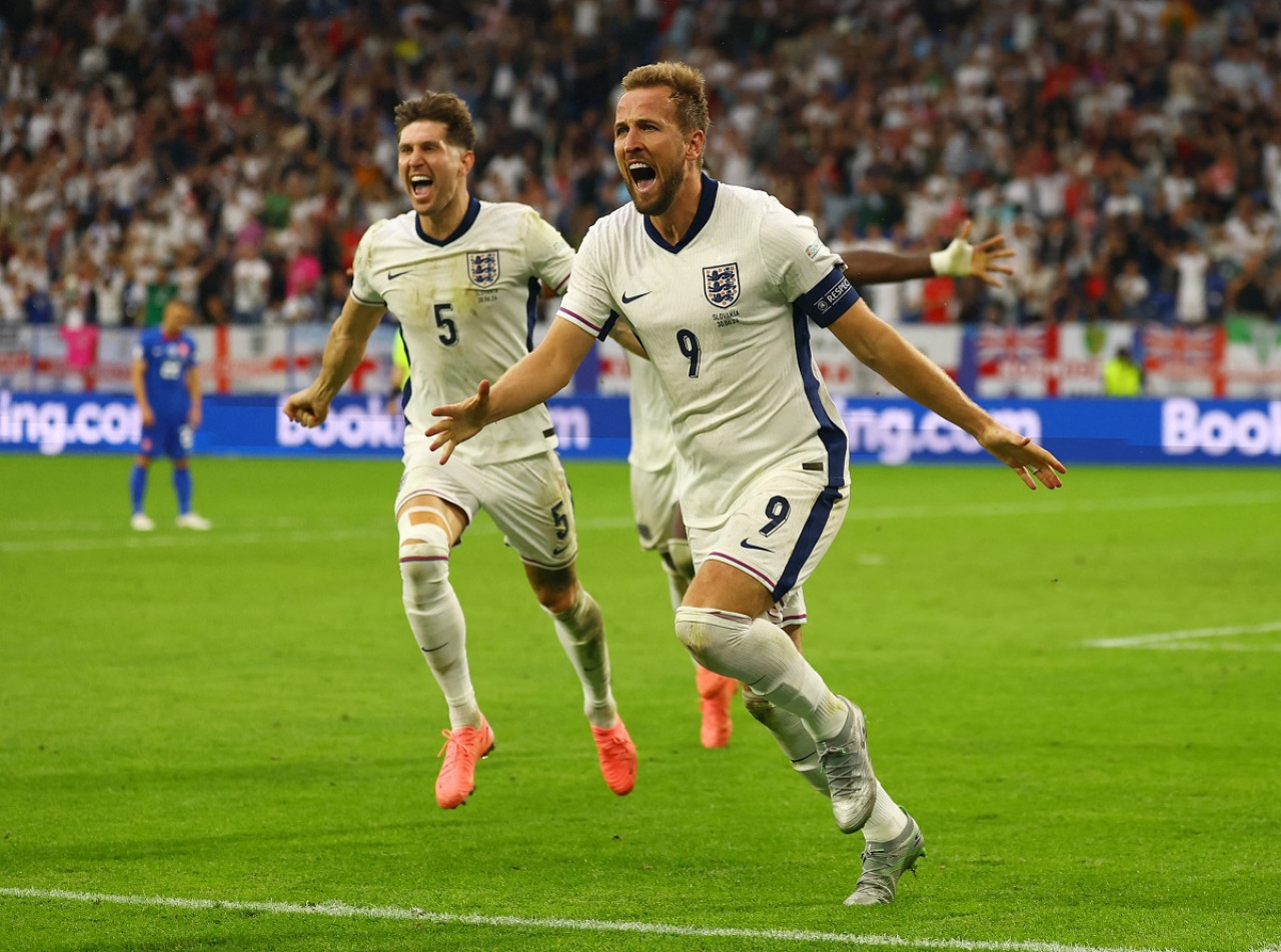 Harry Kane; Inglaterra vs. Eslovaquia; Eurocopa. Foto: Reuters.