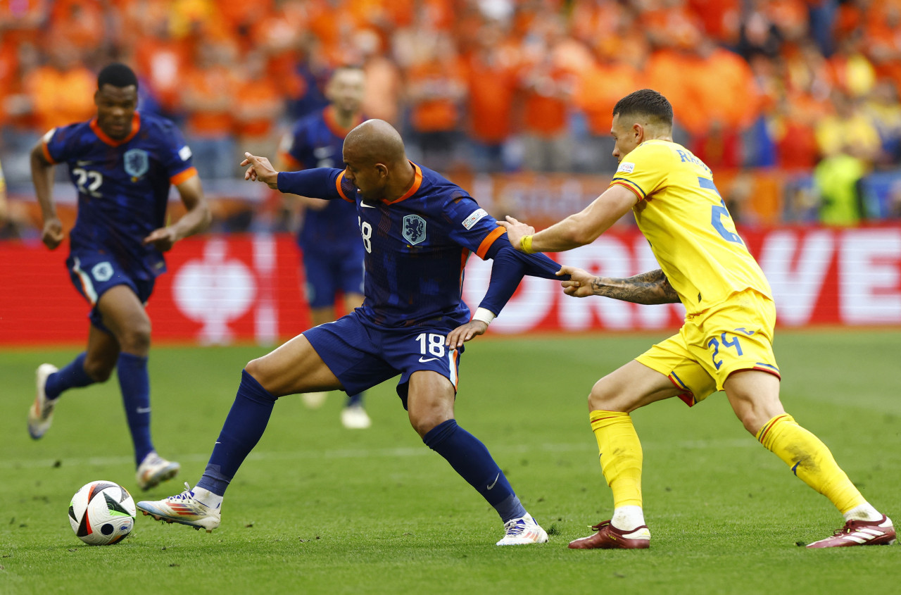 Países Bajos vs Rumania, Eurocopa. Foto: Reuters
