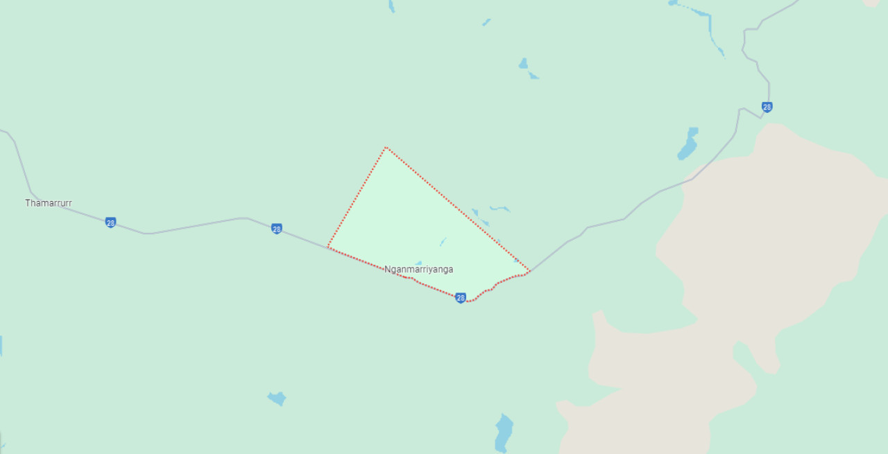 Mapa de la zona donde desapareció la niña de 12 años en Australia. Foto: Google Maps.