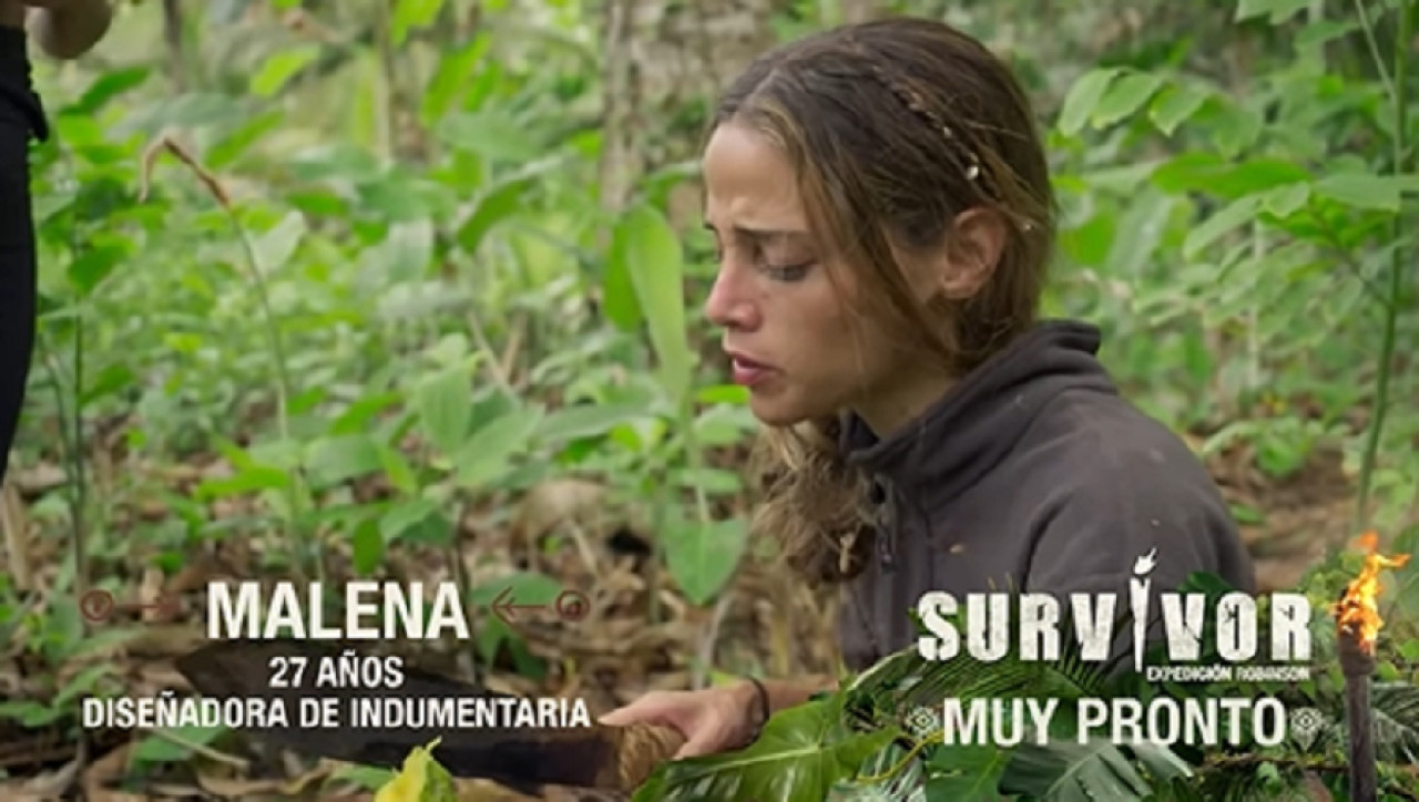 Malena, participante de "Survivor Expedición Robinson". Foto: captura Telefe.