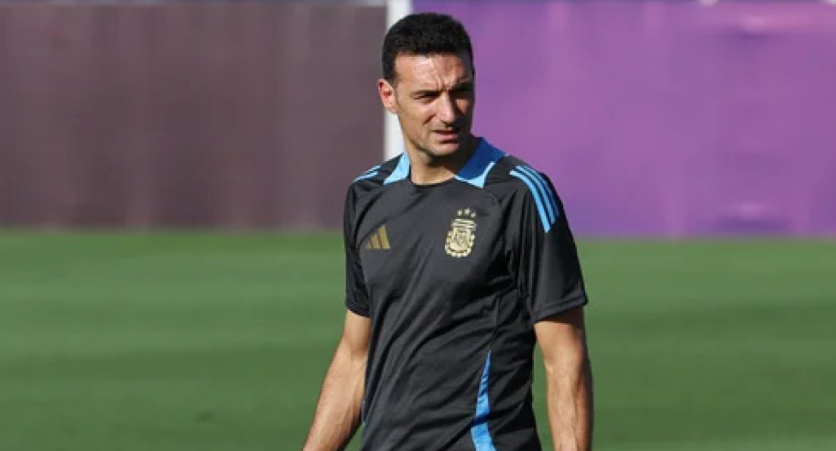 Lionel Scaloni, entrenador de la Selección Argentina. Foto: NA.