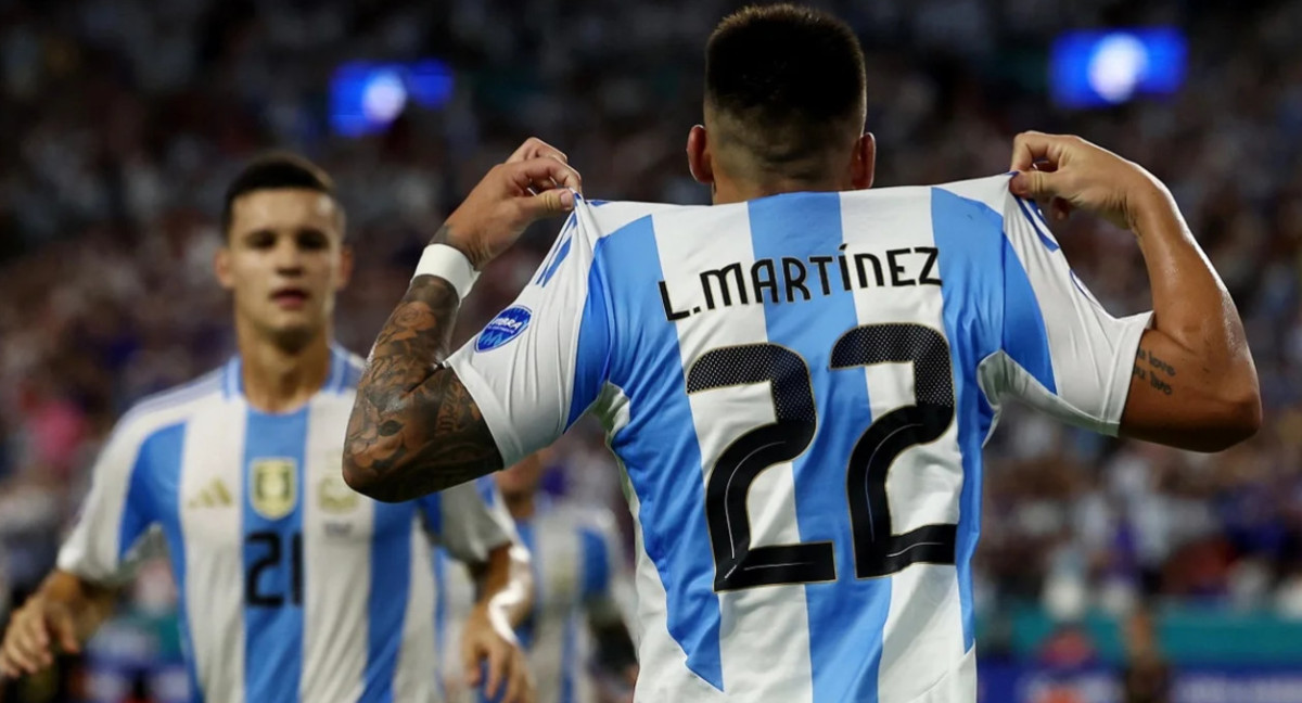 Lautaro Martínez, Selección Argentina. Foto: NA