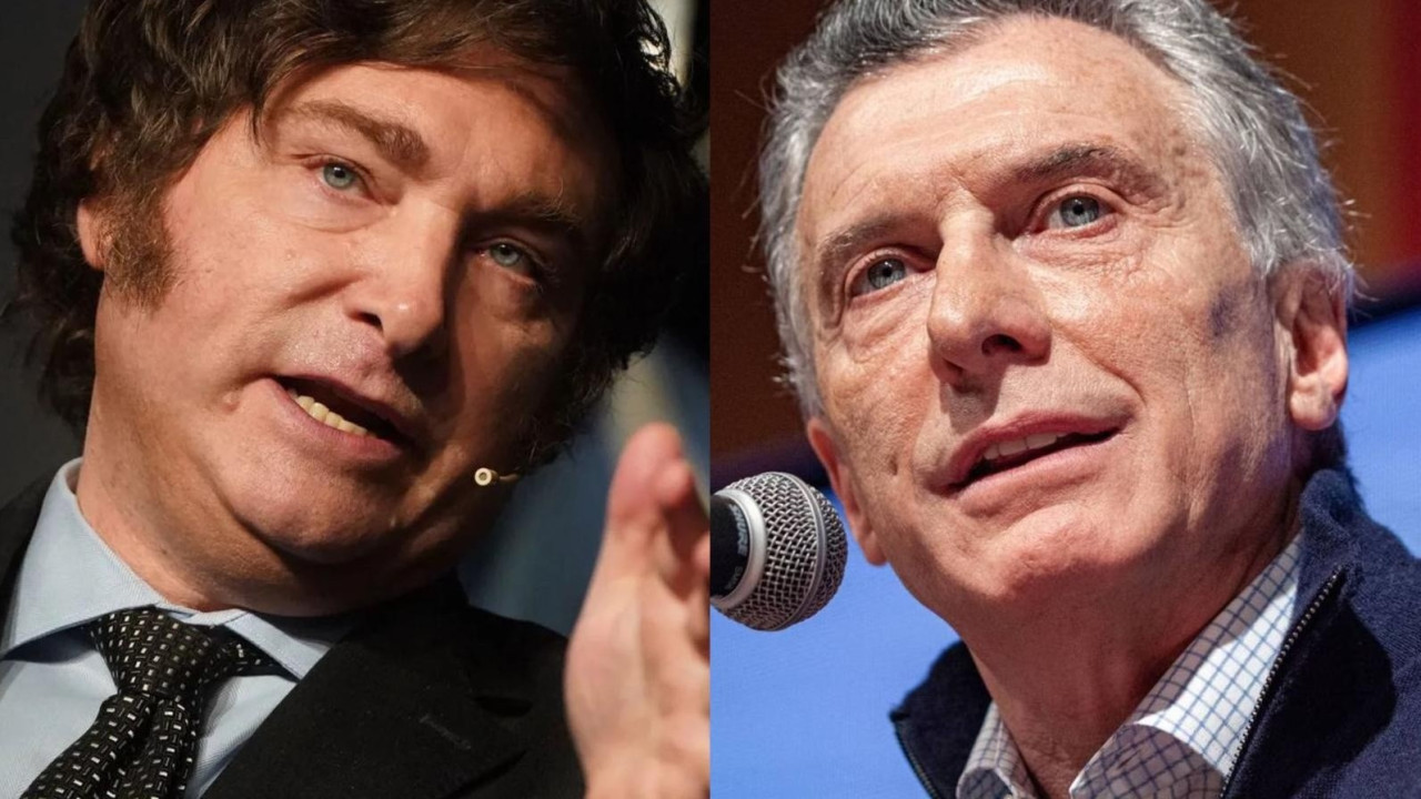 Javier Milei y Mauricio Macri