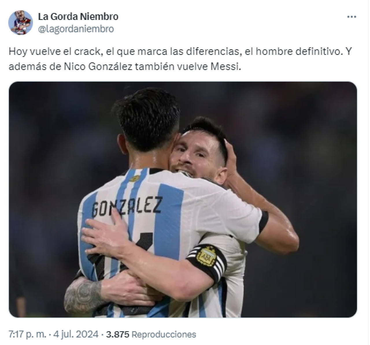 Memes del partido entre Argentina y Ecuador. Foto: Captura X.