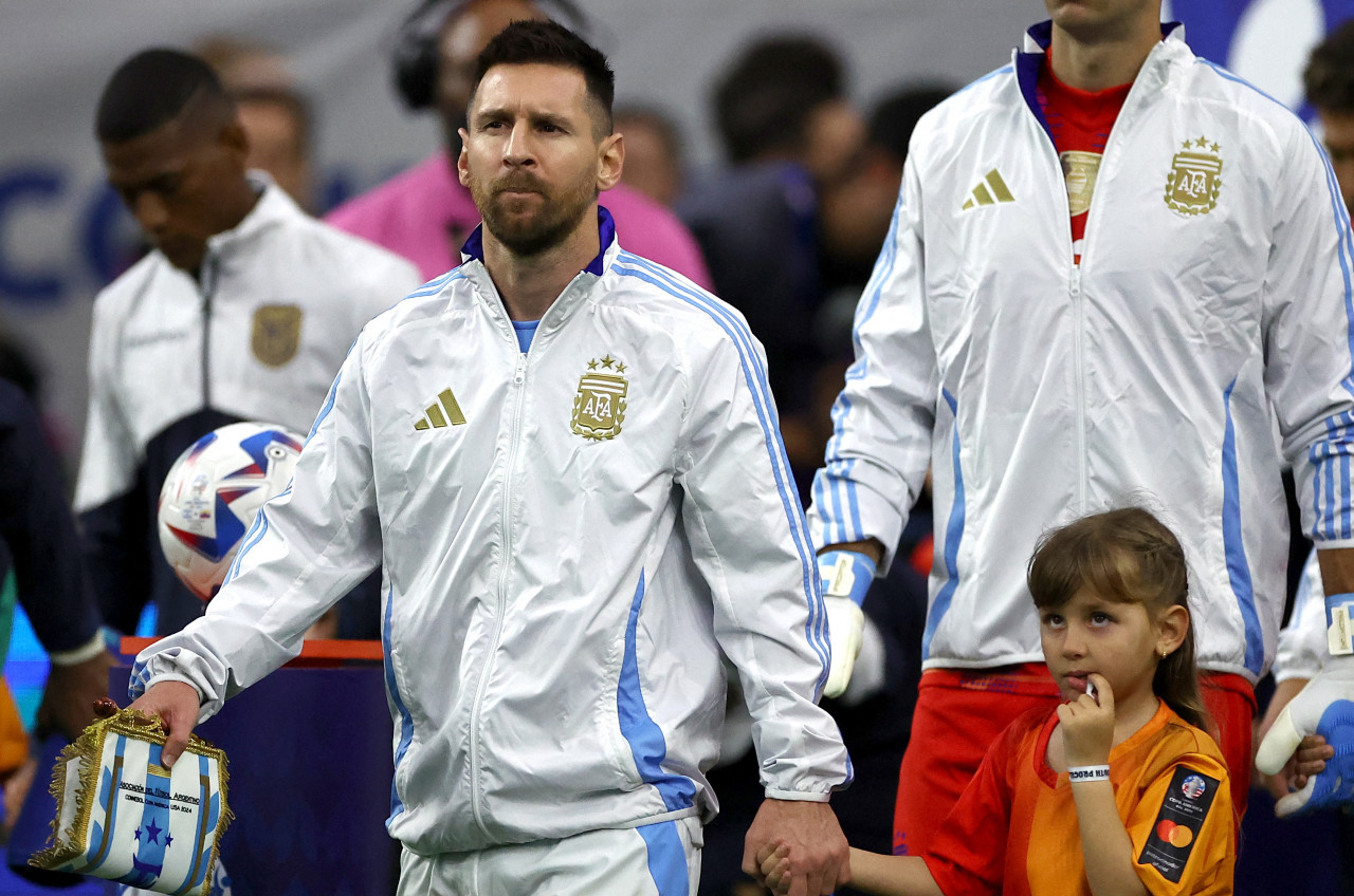 Lionel Messi en la Selección Argentina, Copa América 2024. Foto: Reuters.