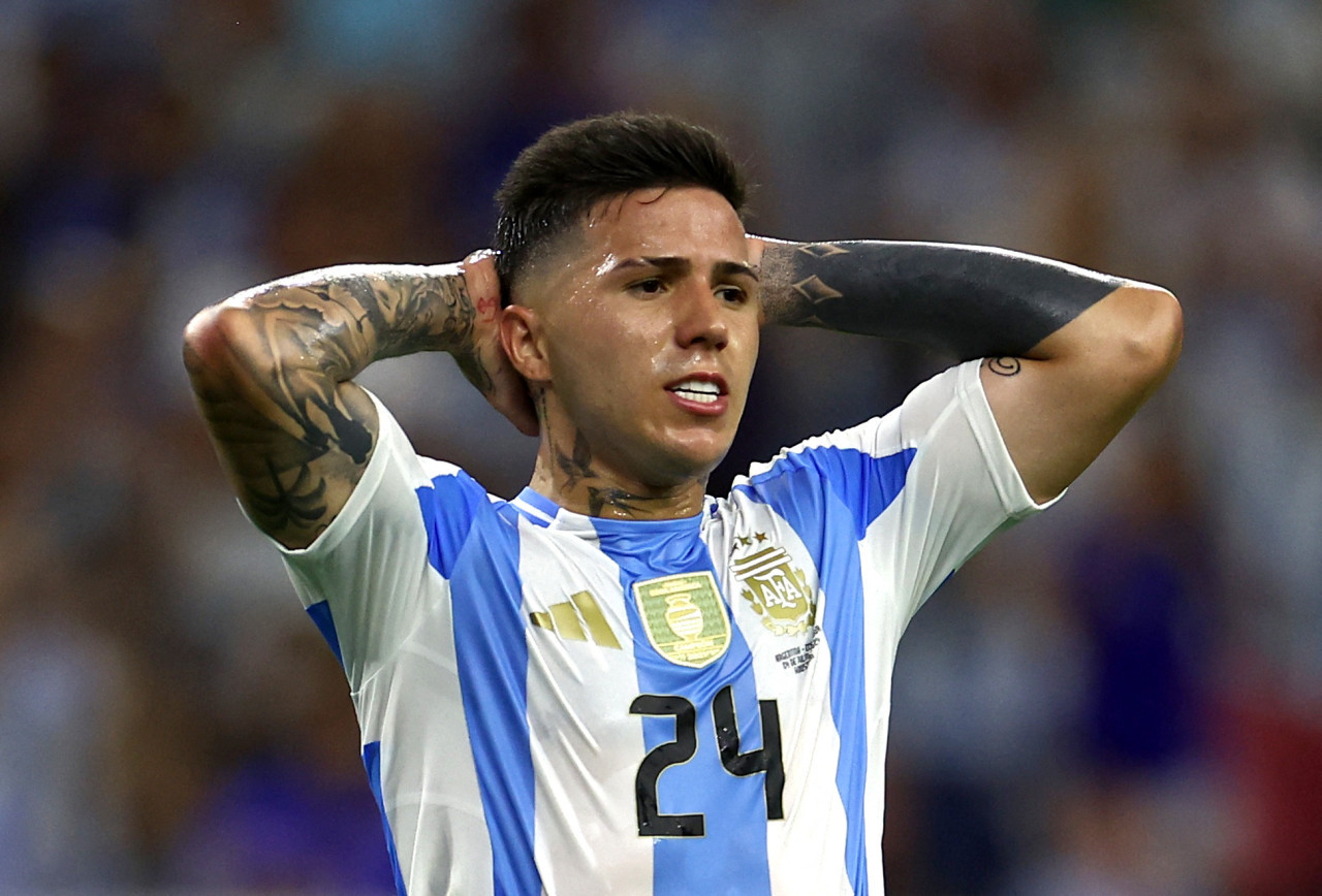 Enzo Fernández, Copa América 2024, Selección Argentina. Foto: Reuters.