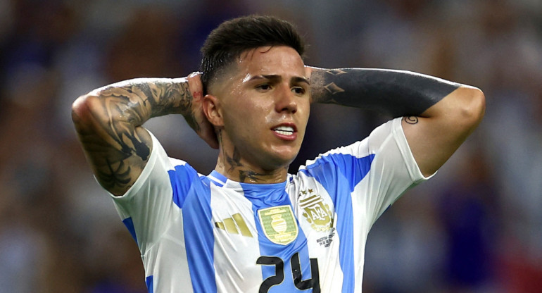 Enzo Fernández, Copa América 2024, Selección Argentina. Foto: Reuters.