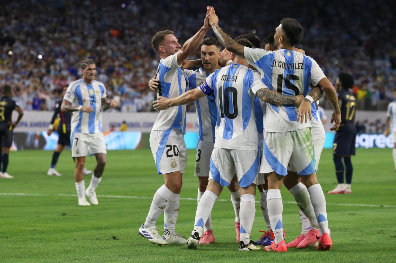 Argentina vs. Ecuador; Copa América 2024. Foto: EFE.