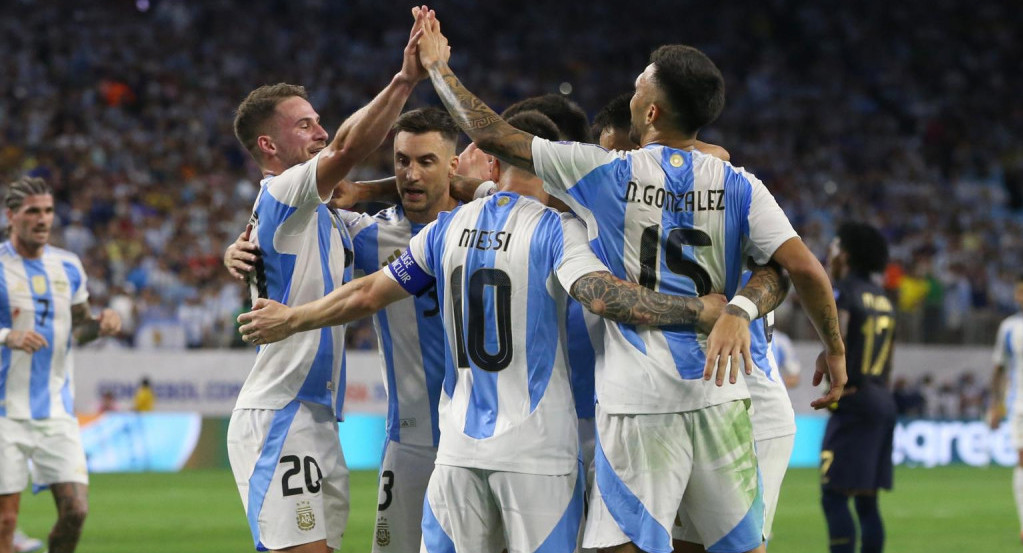 Argentina vs. Ecuador; Copa América 2024. Foto: EFE.