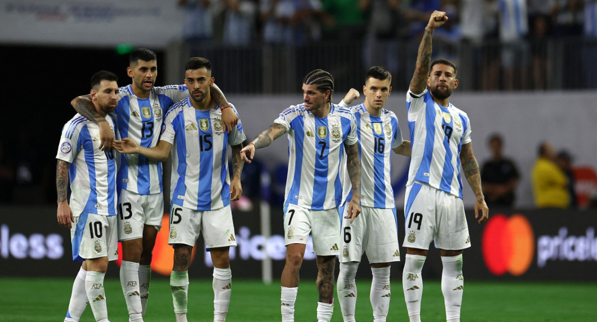 La Selección Argentina derrotó a Ecuador por penales. Foto: Reuters.