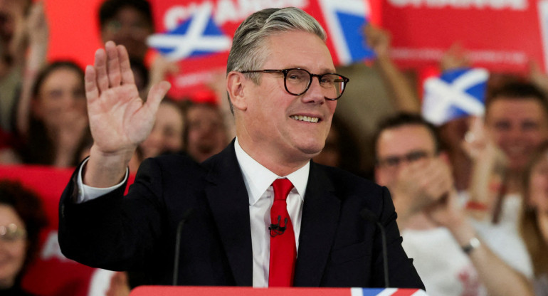 Keir Starmer, nuevo primer ministro de Reino Unido. Foto: Reuters.