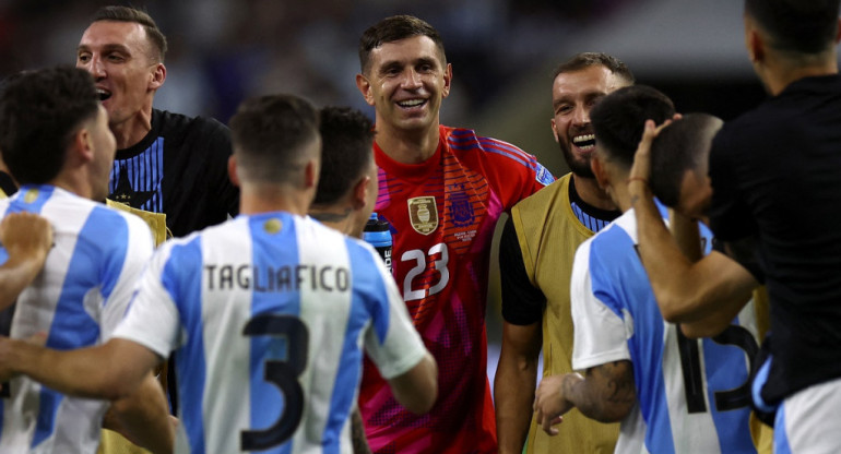 Emiliano Dibu Martínez, Selección Argentina; Copa América 2024. Foto: Reuters