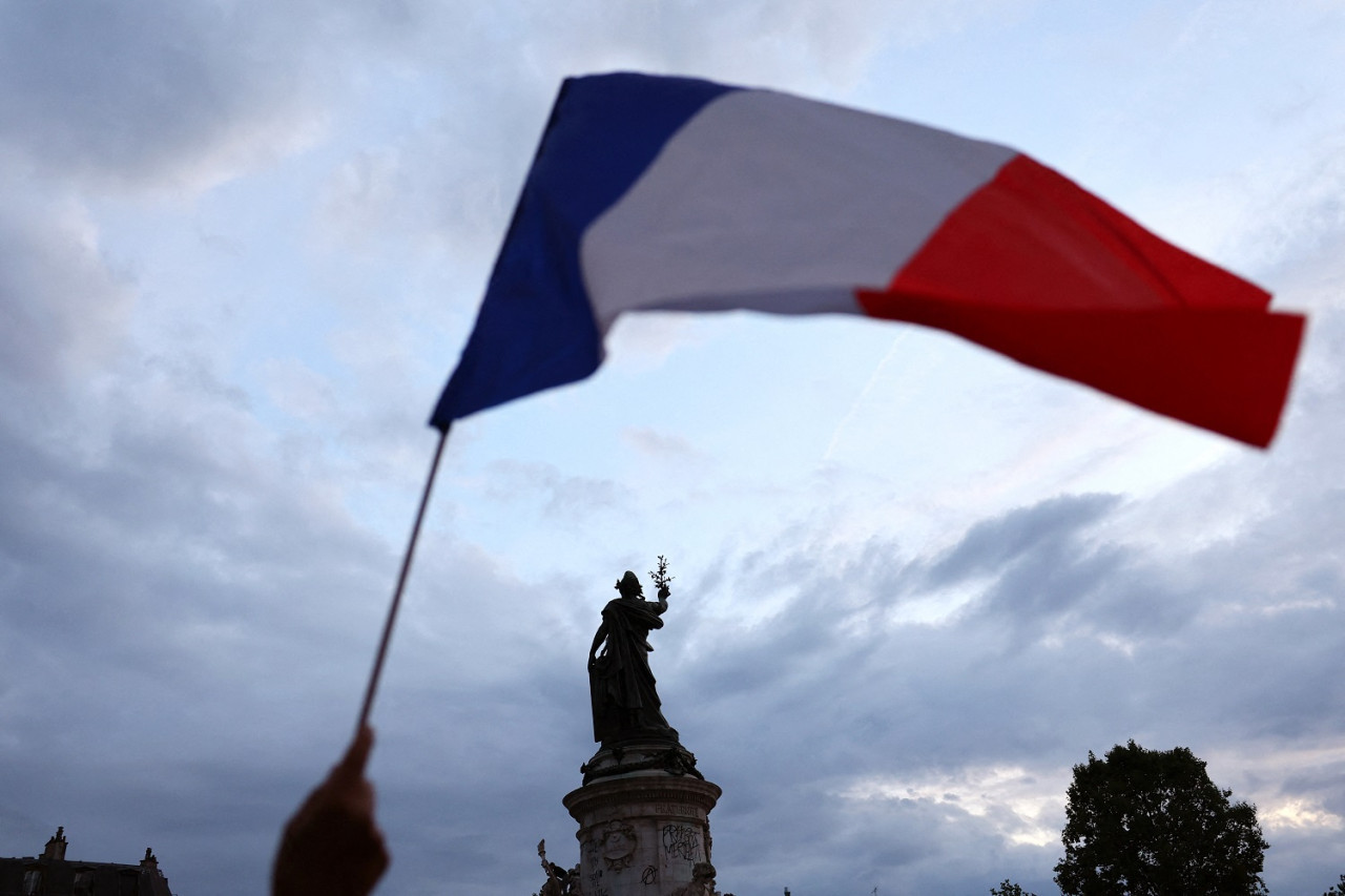 Bandera de Francia. Foto: Reuters