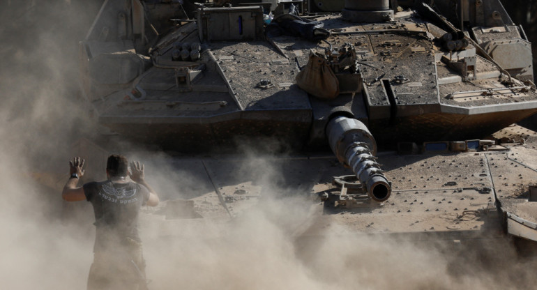 Nuevos ataques israelíes en la Franja de Gaza. Foto: Reuters.