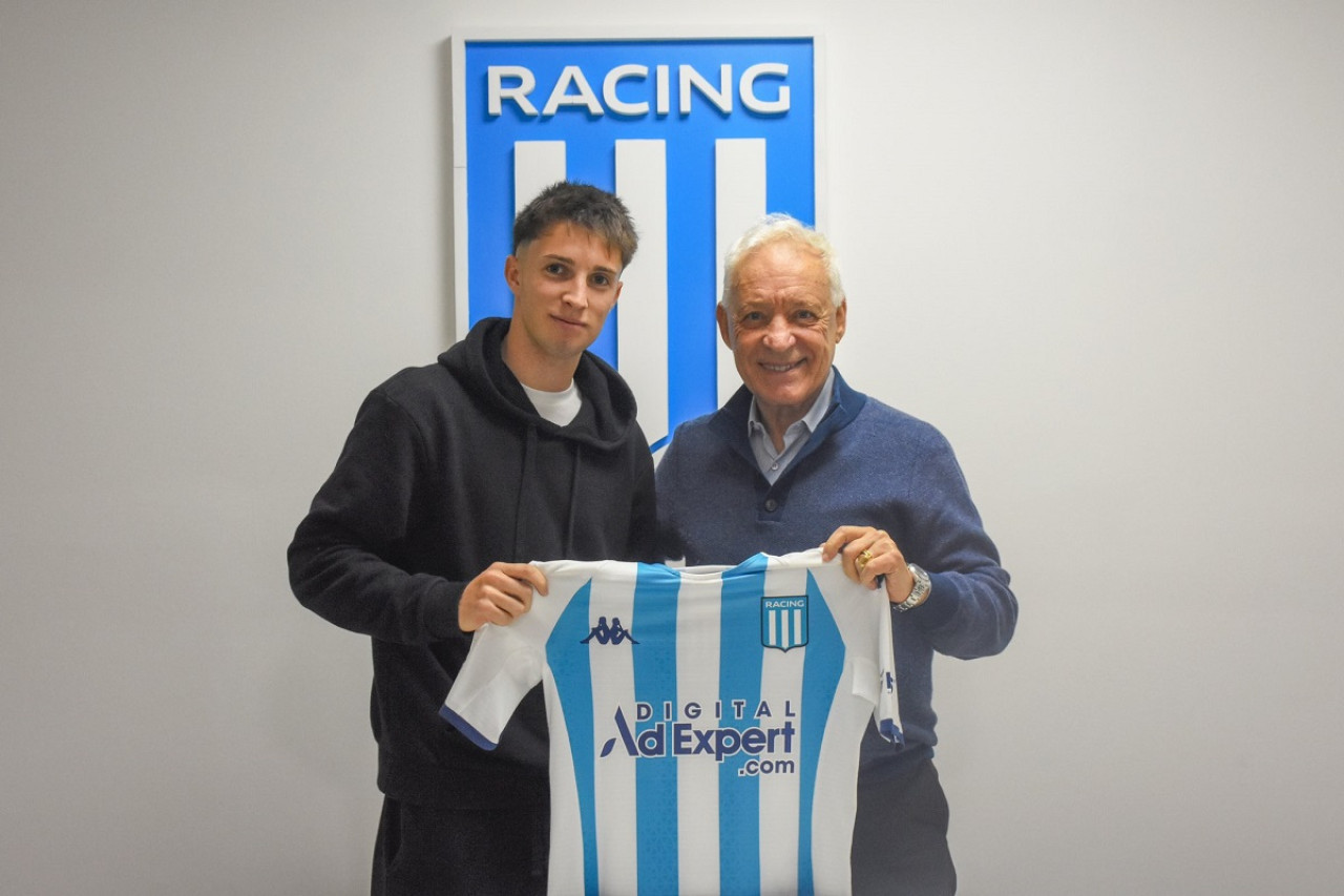 Baltasar Rodríguez; Racing Club. Foto: X @RacingClub.