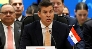 Santiago Peña, presidente de Paraguay. Foto: Reuters.