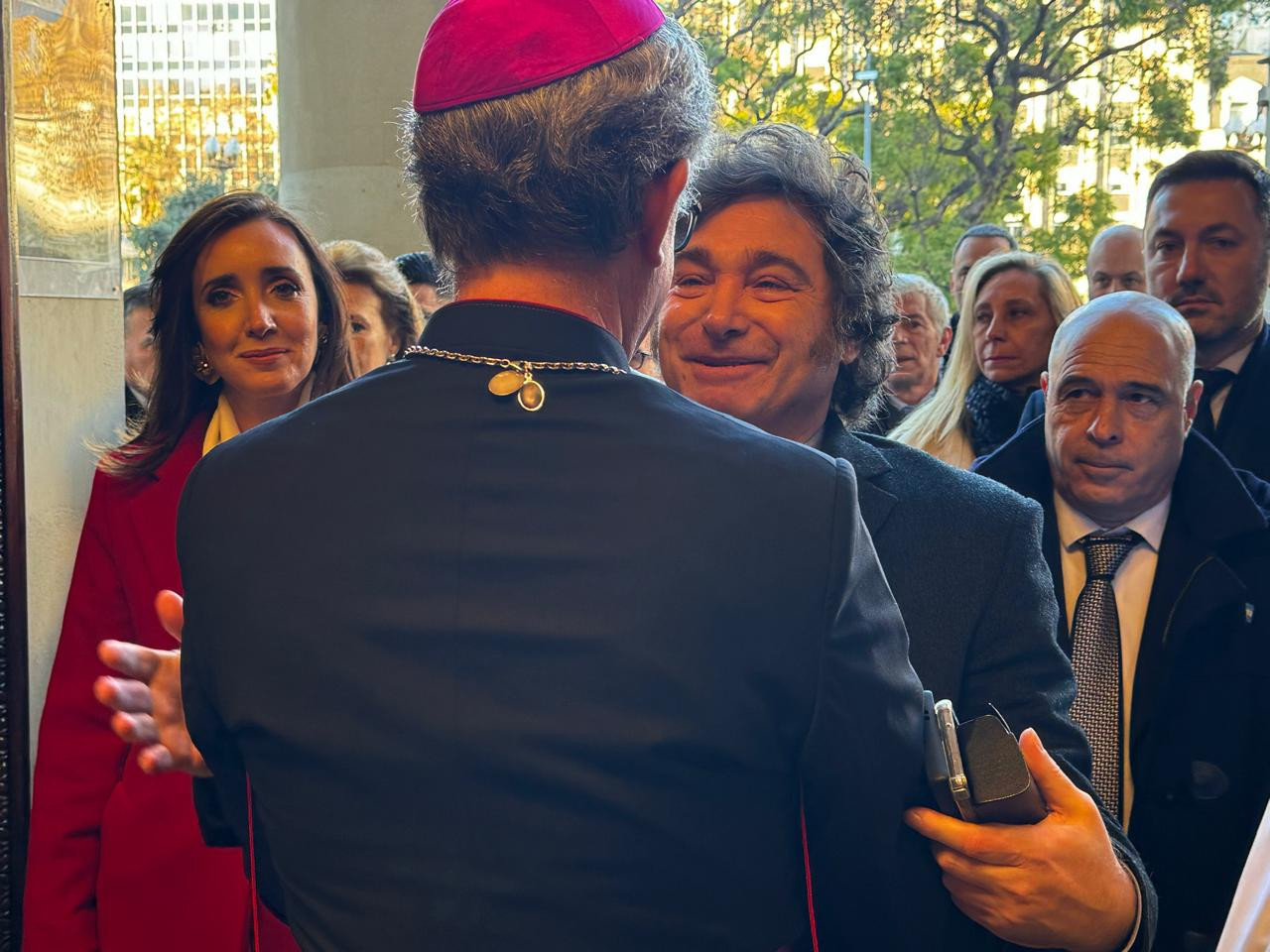 Javier Milei durante el tedeum del 9 de julio. Foto: Presidencia.