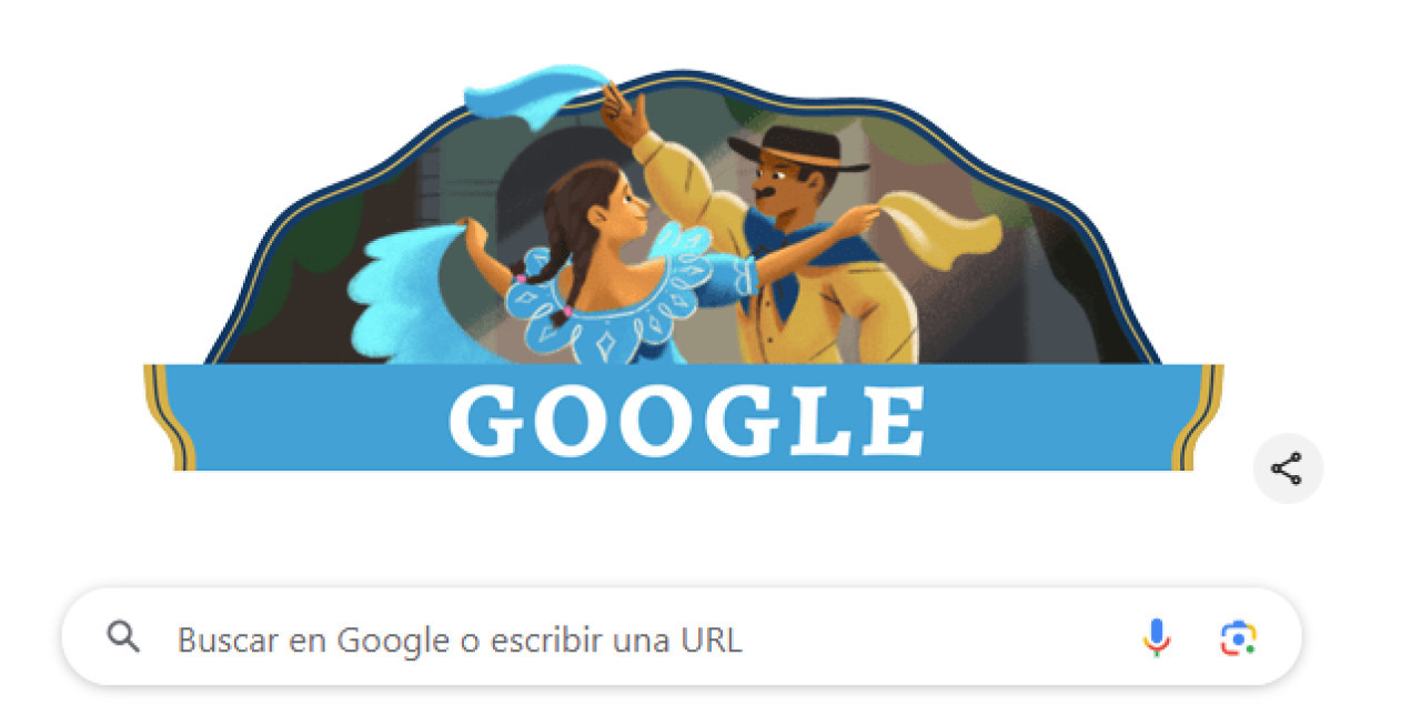 El doodle de Google. Fuente: Google