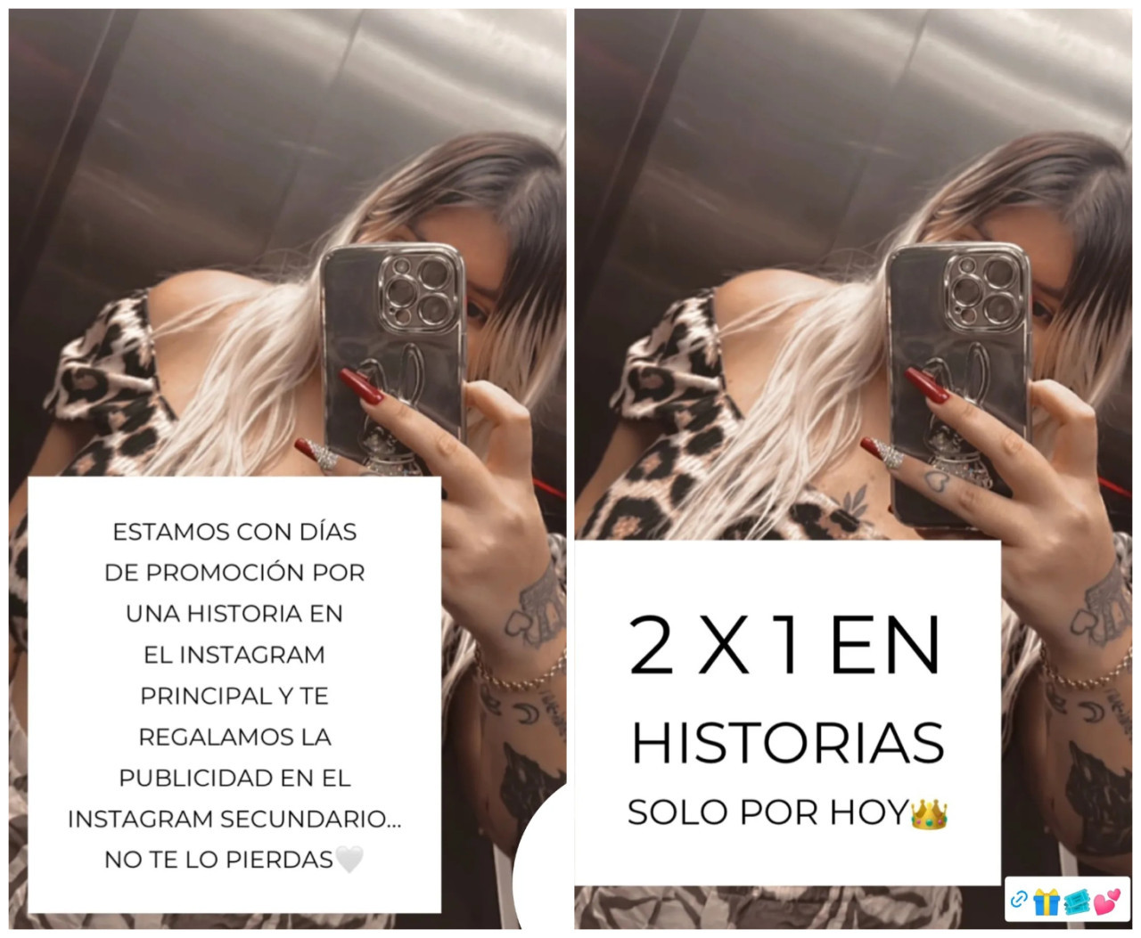 Las promociones de Morena Rial en su Instagram para generar dinero. Foto: Instagram.