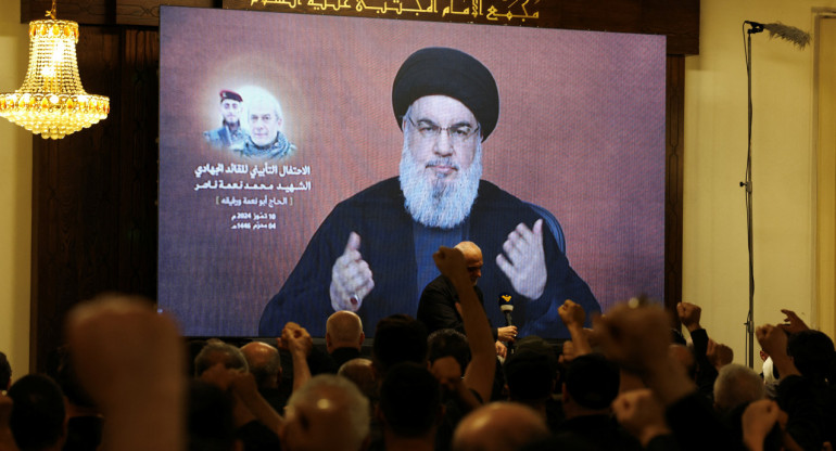 Nasrala, líder de Hezbollah. Foto: Reuters.