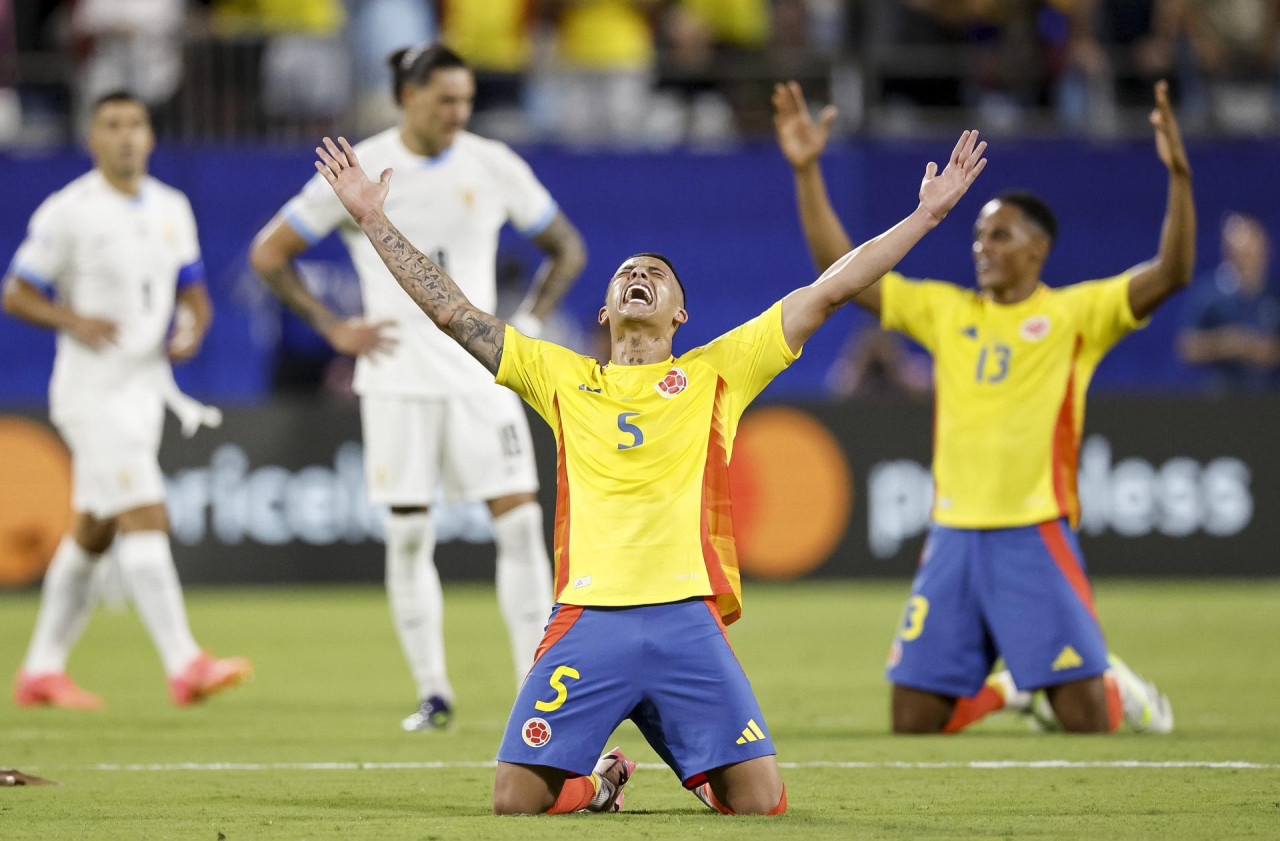 Colombia derrotó a Uruguay y pasó a la final de Copa América 2024. Foto: EFE.