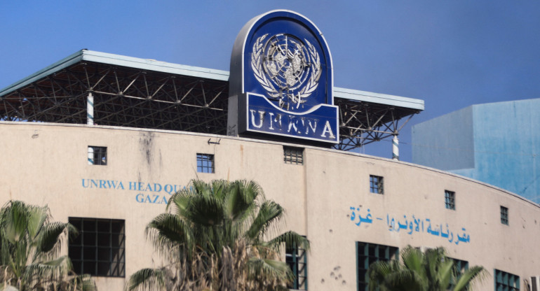 Sede de la UNRWA en la ciudad de Gaza. Foto: Reuters