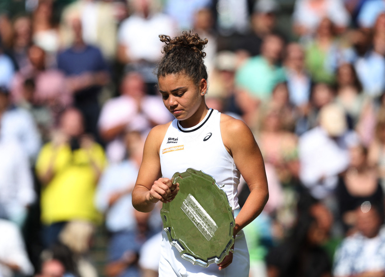 Derrota de Jasmine Paolini en la final de Wimbledon. Foto: REUTERS.