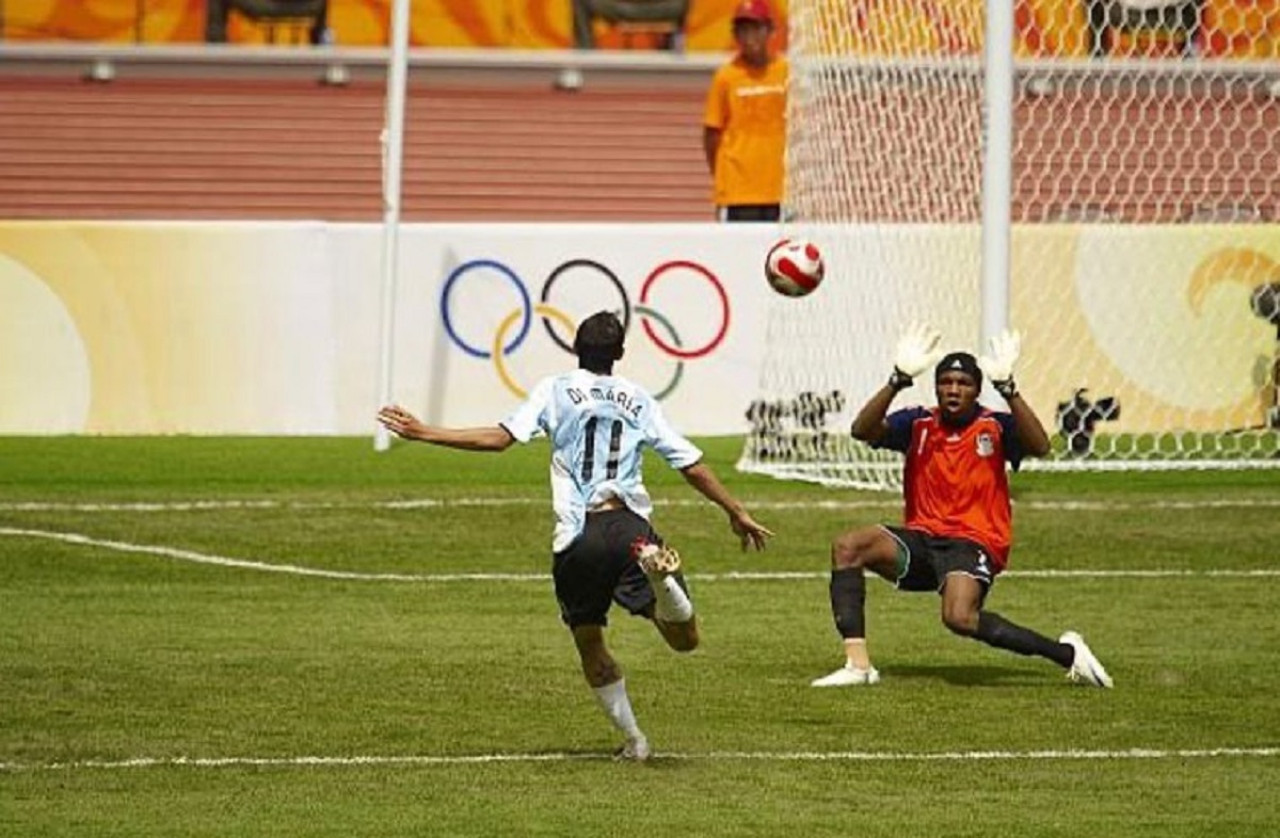 Ángel Di María en los JJOO Beijing 2008. Foto: Instagram @angeldimariajm