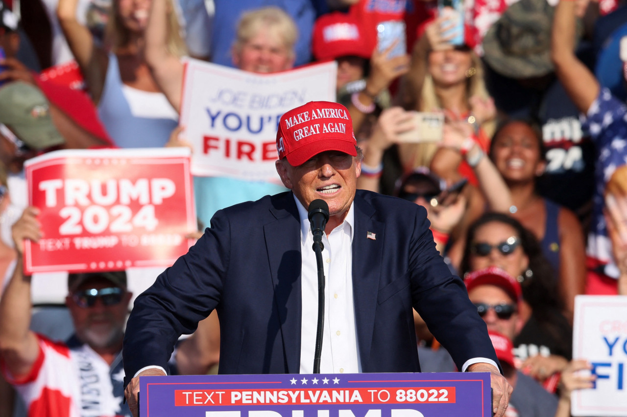 Acto de Donald Trump. Foto: Reuters