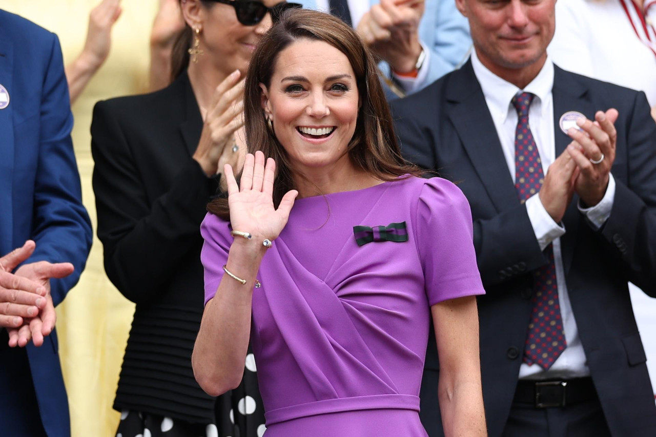 Kate Middleton en Wimbledon. Foto: EFE.