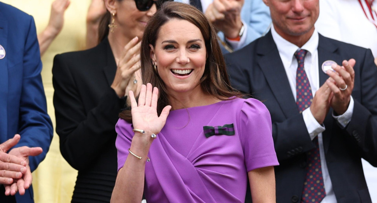 Kate Middleton en Wimbledon. Foto: EFE.