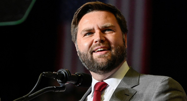 J. D. Vance, el candidato a vicepresidente de Donald Trump. Foto: Reuters.