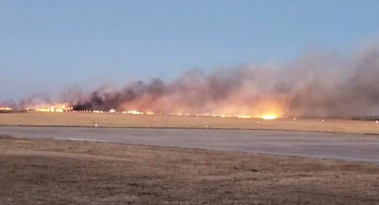 Murió un piloto de la Fuerza Aérea durante un ejercicio de entrenamiento. Foto: Captura de video.