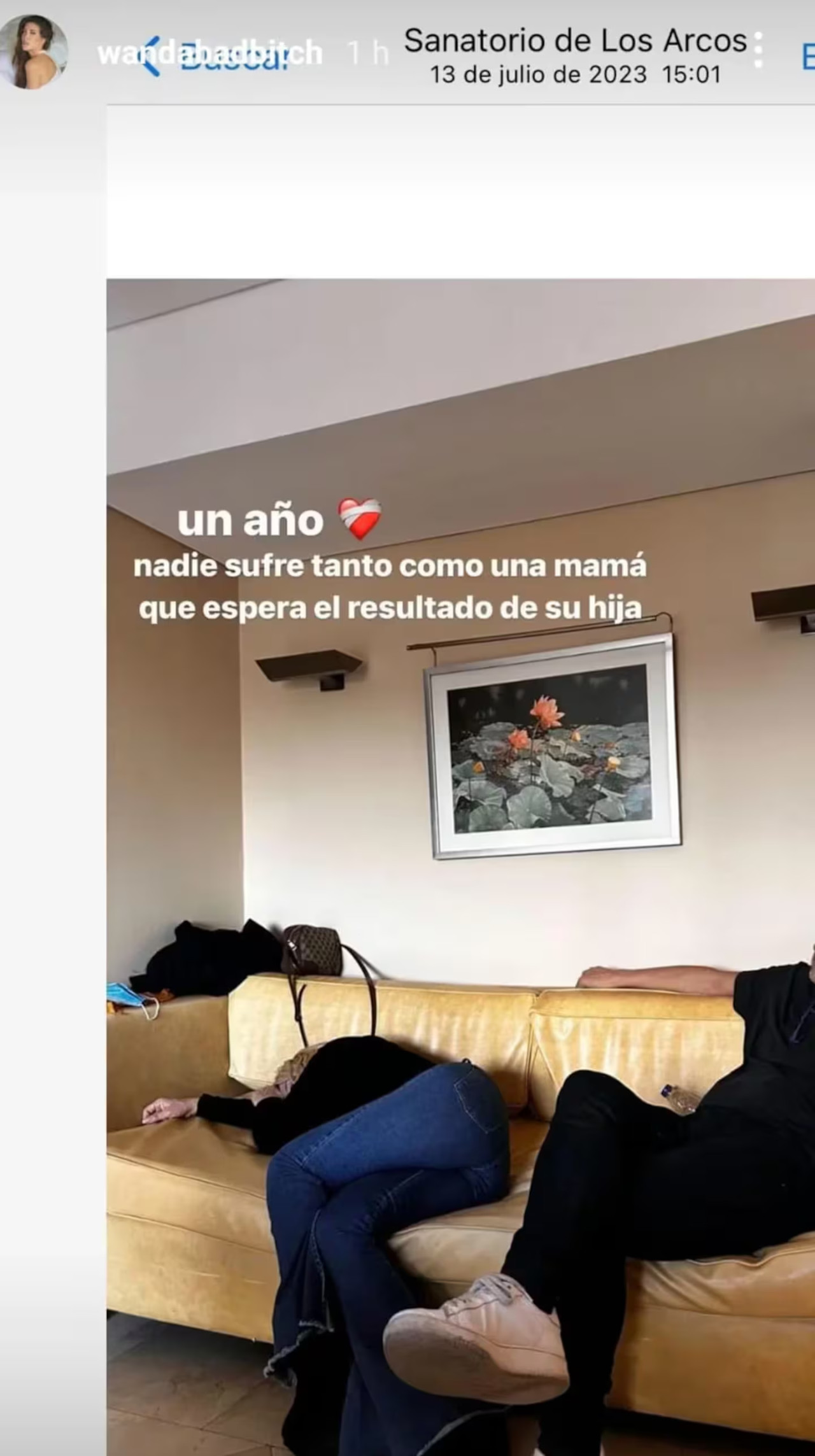 Wanda Nara se refirió a su diagnóstico de leucemia. Foto: Instagram/@wandabadbitch.