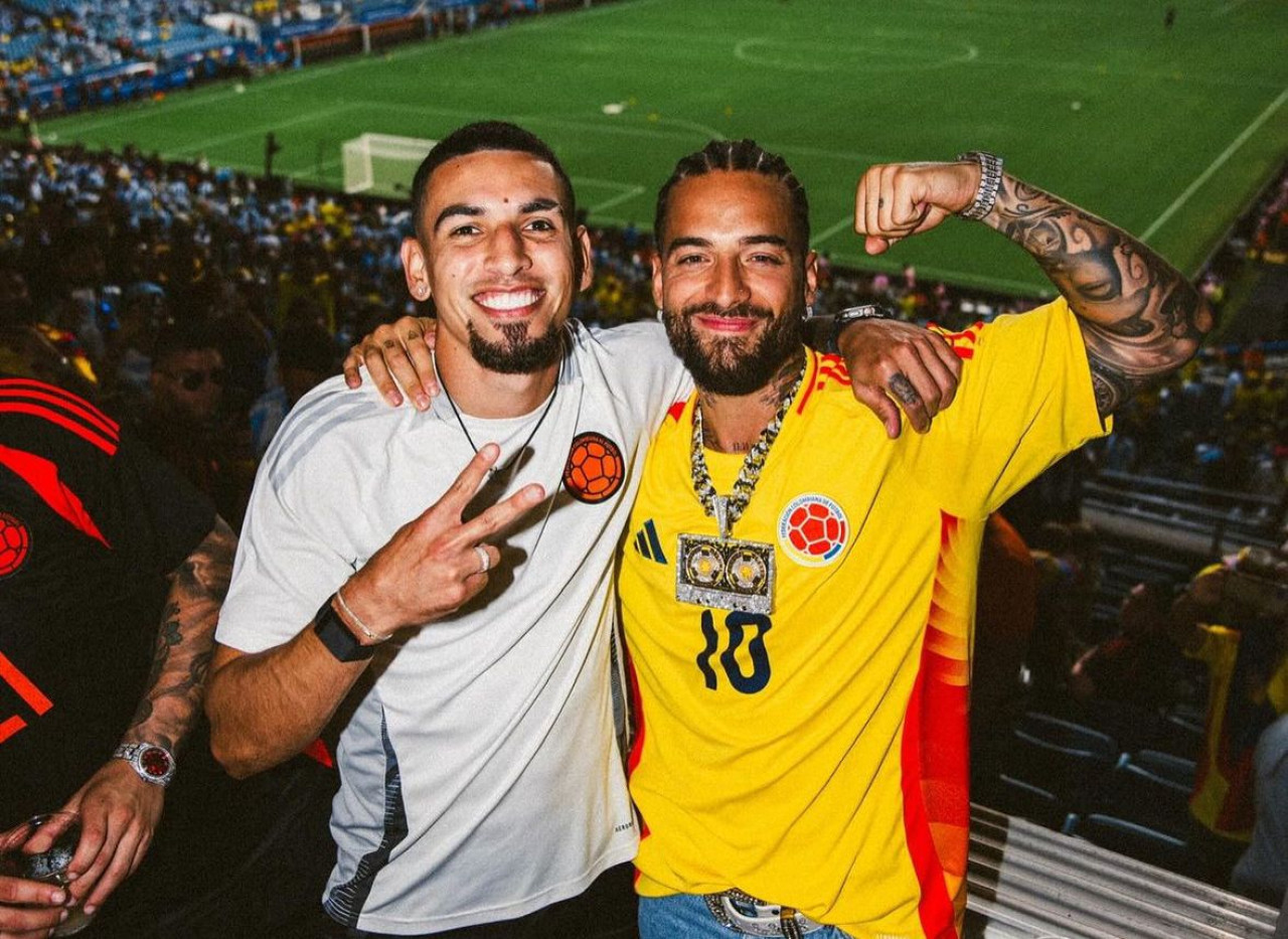 Maluma en la Copa América. Foto: @maluma