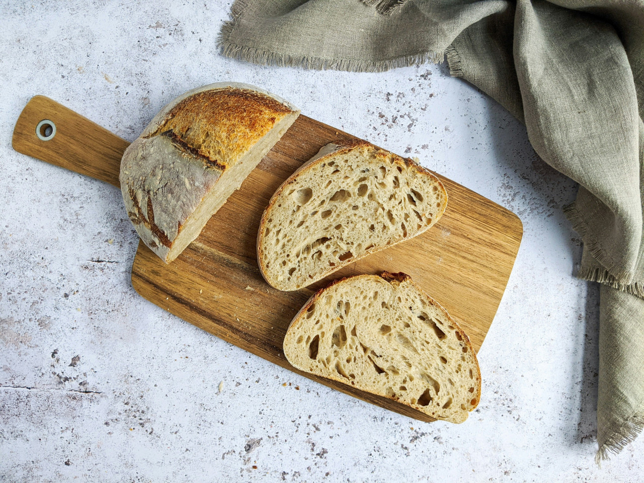 Pan de masa madre. Foto: Unsplash.