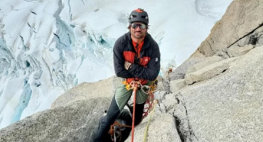 Turistas rusos en el Chaltén. Foto: redes sociales