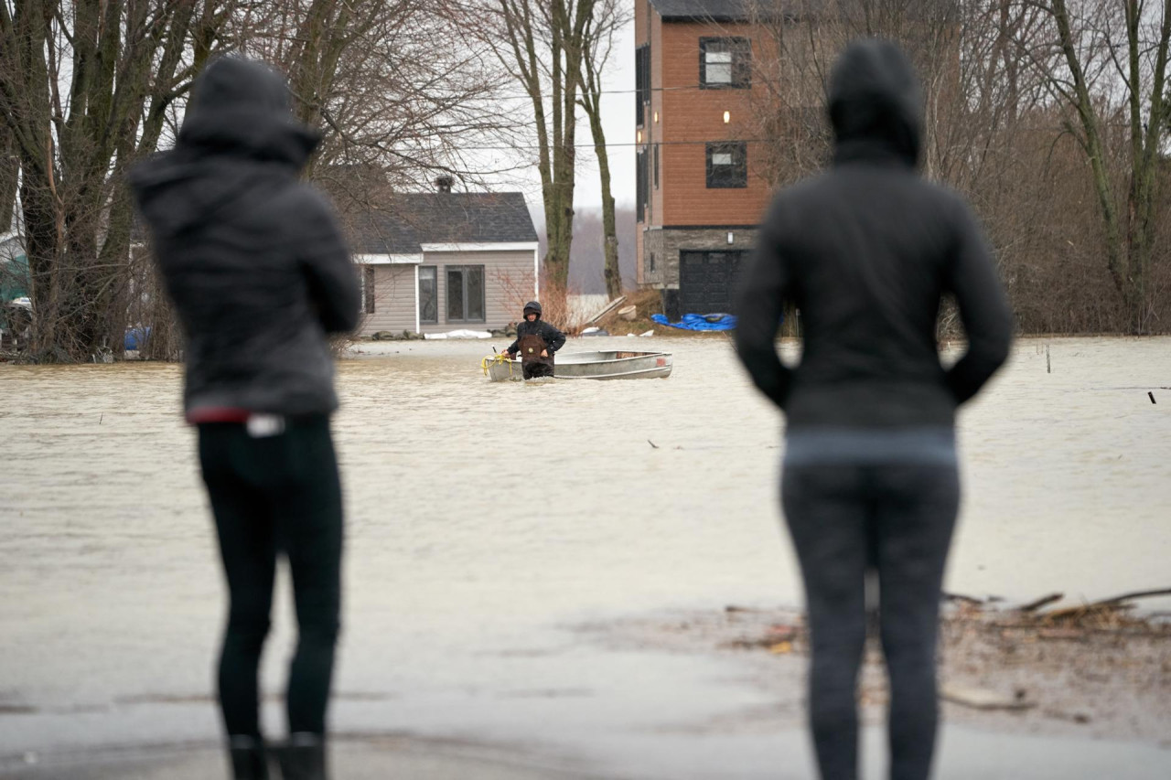 Inundaciones en Canadá. Foto: EFE.