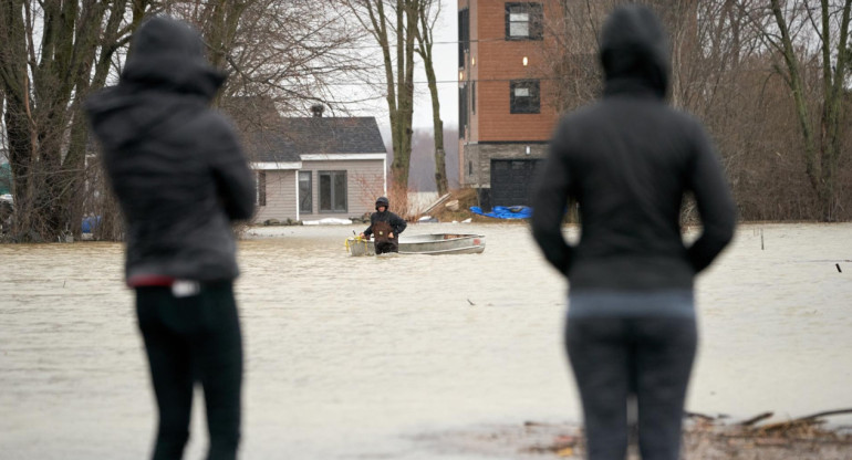 Inundaciones en Canadá. Foto: EFE.