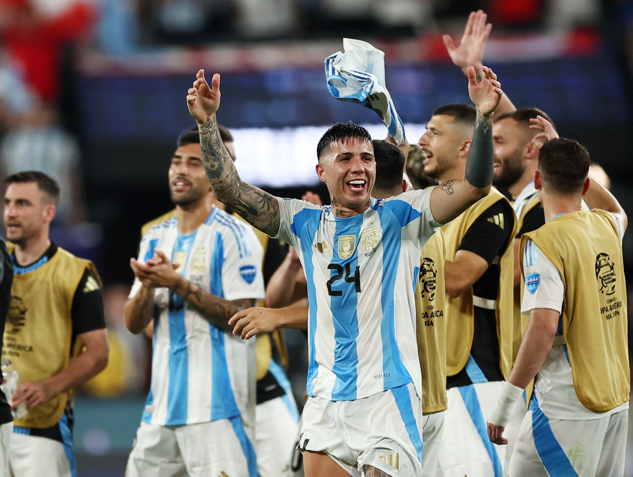 Enzo Fernández de la Selección Argentina. Foto: Reuters.