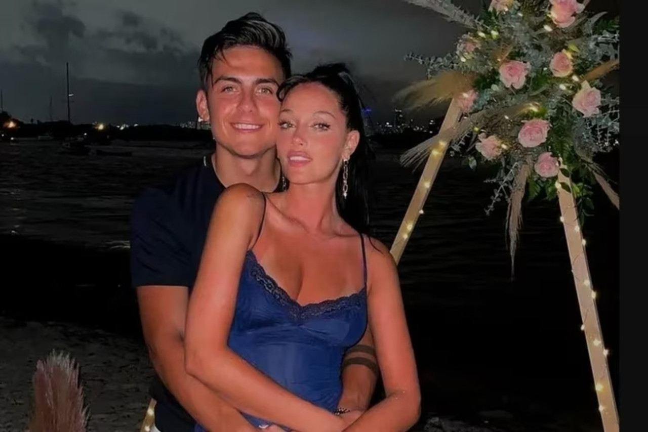 Oriana Sabatini y Paulo Dybala. Foto: X