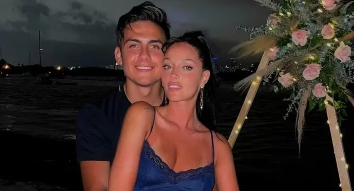 Oriana Sabatini y Paulo Dybala. Foto: X