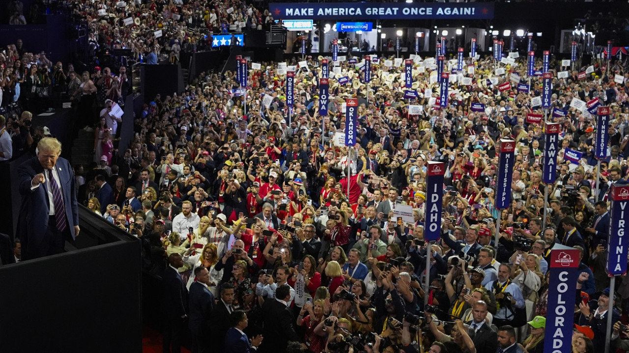 Donald Trump en la Convención Republicana. Foto: Reuters