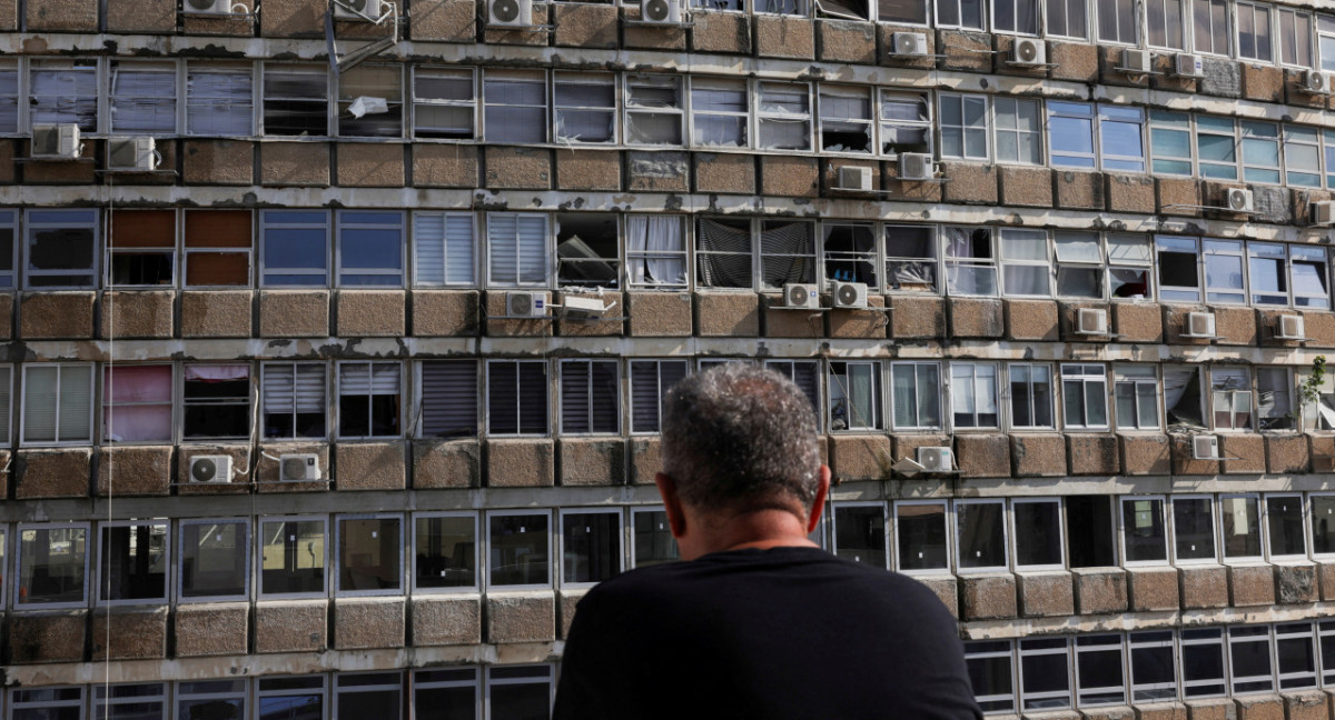 Ataque de un dron en Tel Aviv, Israel. Foto: Reuters.