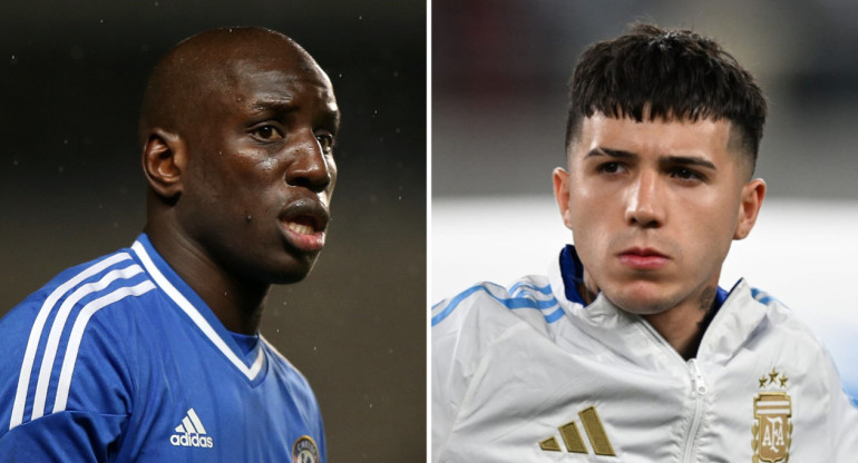 Demba Ba y Enzo Fernández.