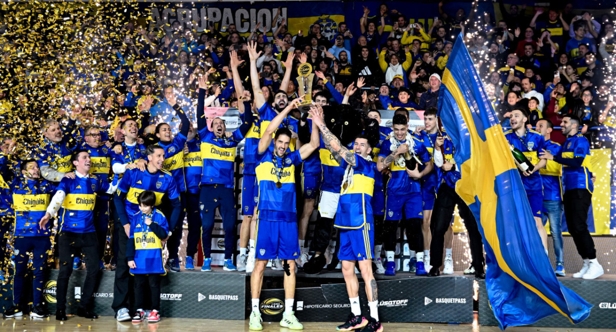 Boca campeón de la Liga Nacional de Básquet. Foto: @BasquetBocaJrs.