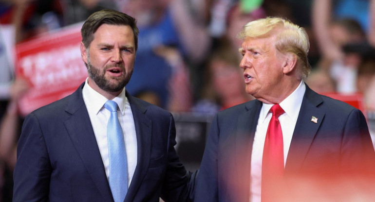 J. D. Vance y Donald Trump. Foto: Reuters