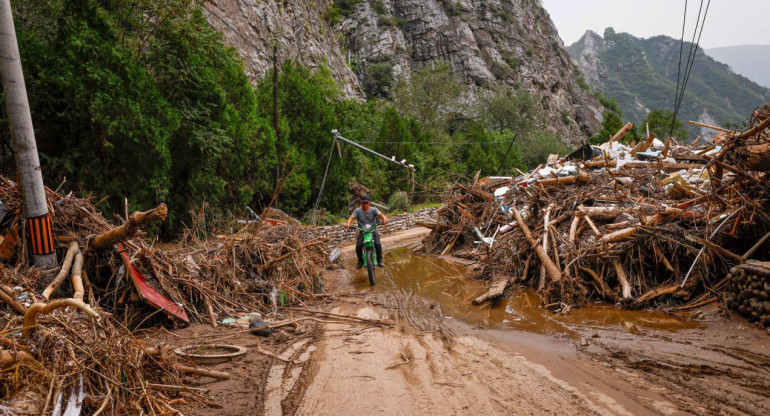 Inundaciones en China. Foto: EFE.