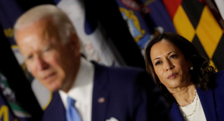 Kamala Harris es la vicepresidenta de Biden. Foto: Reuters.